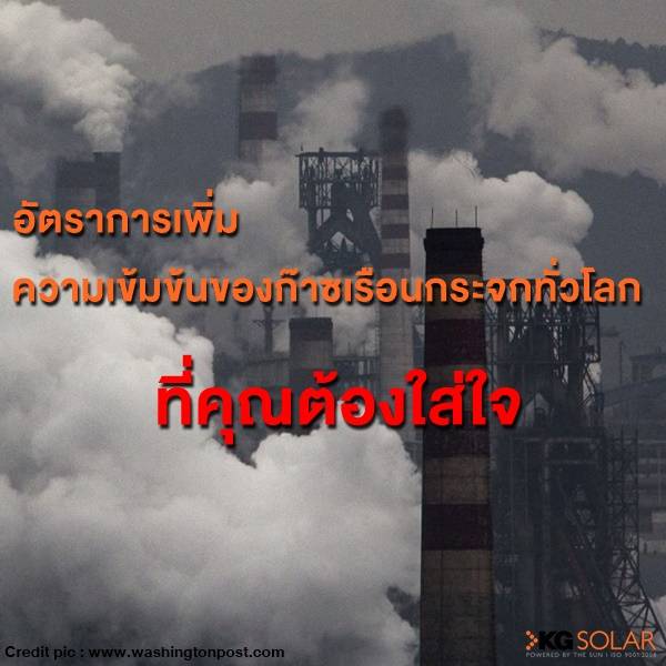 ความเข้มข้นของก๊าซเรือนกระจก